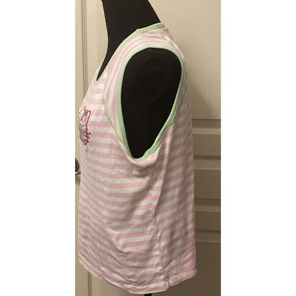 Hello Kitty and Friends Fresh And Sweet Junior Striped Shirt Top Pink XL Top - Picture 3 of 5